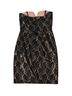 Bisou Bisou 100% Polyester Black Gold Cocktail Dress Size 8 - photo 2