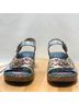 Spring Step 100% Leather Floral Blue Green Sandals Size 7 - photo 7