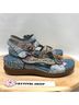 Spring Step 100% Leather Floral Blue Green Sandals Size 7 - photo 14