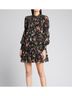 Cinq à Sept 100% Polyester Floral Black Pink Cocktail Dress Size 10 - photo 4