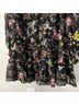 Cinq à Sept 100% Polyester Floral Black Pink Cocktail Dress Size 10 - photo 6
