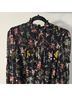 Cinq à Sept 100% Polyester Floral Black Pink Cocktail Dress Size 10 - photo 5