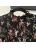 Cinq à Sept 100% Polyester Floral Black Pink Cocktail Dress Size 10 - photo 7