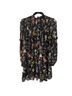 Cinq à Sept 100% Polyester Floral Black Pink Cocktail Dress Size 10 - photo 2