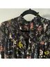 Cinq à Sept 100% Polyester Floral Black Pink Cocktail Dress Size 10 - photo 8