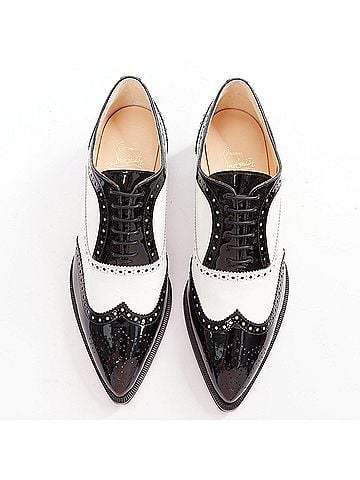 Christian Louboutin Christian Louboutin Patent Point Toe Brogue (view 1)
