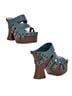 Ugg 100% Leather Blue Brown Mule/Clog Size 10 - photo 1