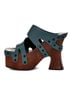 Ugg 100% Leather Blue Brown Mule/Clog Size 10 - photo 4