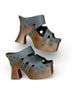 Ugg 100% Leather Blue Brown Mule/Clog Size 10 - photo 10