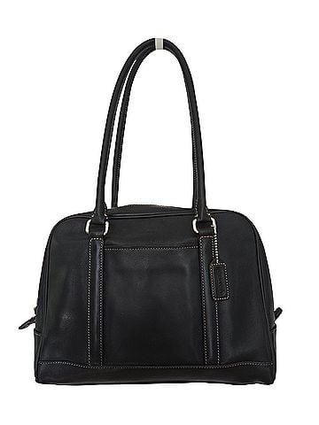Coach Hamptons Satchel Leather Satchel (view 1)