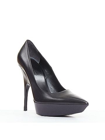 Balenciaga Balenciaga Leather Platform Pumps (view 2)