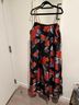 STAUD 80% Polyester 20% Nylon 100% Polyester Floral Black Red Casual Dress Size L - photo 6