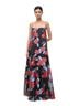STAUD 80% Polyester 20% Nylon 100% Polyester Floral Black Red Casual Dress Size L - photo 1