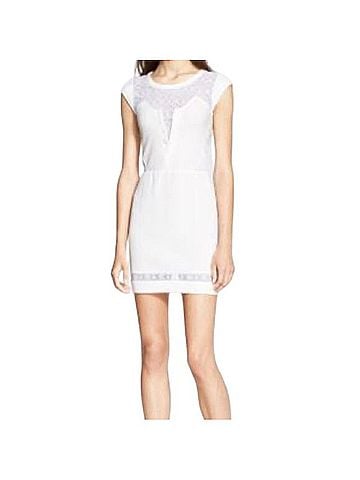 The Kooples Lace Trim Crepe Sheath Dress Casual Dress (view 1)