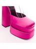 Versace 100% Satin Pink Versace Runway Aevitas Double Platform Heels Size EU 40 - photo 6
