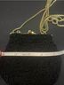 La Regale Floral Black Gold Leather Clutch One size - photo 7