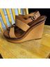 Tory Burch 100% Leather Solid Brown Wedges Size 9 1/2 - photo 5