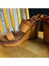 Tory Burch 100% Leather Solid Brown Wedges Size 9 1/2 - photo 9