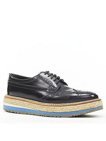 Prada Prada Perforated Leather Platform Brogues (view 2)
