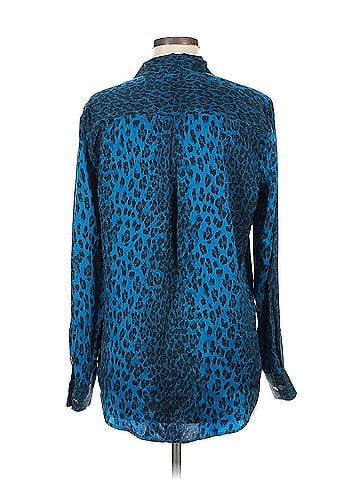 Equipment Equipment Long Sleeve Silk Top (view 2)