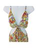 Maje 100% Polyester 100% Viscose Floral Multi Color Cocktail Dress Size 8 - photo 5