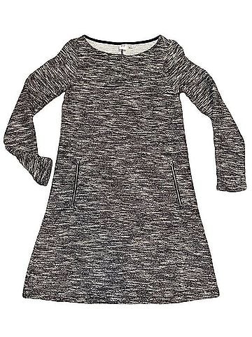 Gap Grey Marled Long Sleeve Shift Dress Casual Dress (view 2)