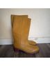 FRYE 100% Leather Yellow Heels Size 10 - photo 4
