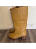 FRYE 100% Leather Yellow Heels Size 10 - photo 7