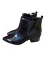 Tahari 100% Patent Leather Black Ankle Boots Size 10 - photo 1