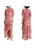 Cinq à Sept 100% Polyester Floral Pink Casual Dress Size 8 - photo 2