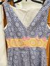 Boden Print Blue White Casual Dress Size 2 - photo 3