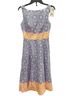 Boden Print Blue White Casual Dress Size 2 - photo 2