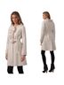 Rebecca Taylor 40% Wool 60% Viscose 100% Acetate Burgundy Tan Coat Size 6 - photo 2