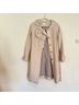 Rebecca Taylor 40% Wool 60% Viscose 100% Acetate Burgundy Tan Coat Size 6 - photo 3