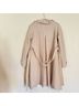 Rebecca Taylor 40% Wool 60% Viscose 100% Acetate Burgundy Tan Coat Size 6 - photo 7
