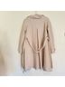 Rebecca Taylor 40% Wool 60% Viscose 100% Acetate Burgundy Tan Coat Size 6 - photo 9