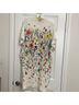 Escada Floral White Red Casual Dress Size L - photo 4