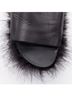 Simone Rocha 100% Leather Black Simone Rocha Leather Feather Slides Mules Size EU 38 - photo 10