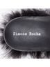 Simone Rocha 100% Leather Black Simone Rocha Leather Feather Slides Mules Size EU 38 - photo 8