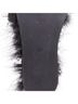 Simone Rocha 100% Leather Black Simone Rocha Leather Feather Slides Mules Size EU 38 - photo 9