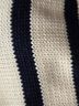 Gap 100% Cotton Stripes Ivory Blue Turtleneck Sweater Size M - photo 7
