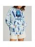 Isabel Marant 100% Cotton Tie-dye Blue Pullover Hoodie Size L - photo 6