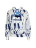 Isabel Marant 100% Cotton Tie-dye Blue Pullover Hoodie Size L - photo 1