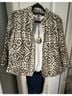 Chico's Floral Brown Jacket Size 16 - photo 4