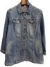 Chico's Solid Blue Denim Jacket Size 2X - photo 1