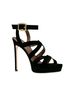Stuart Weitzman 100% Suede Black Heels Size 8 1/2 - photo 1