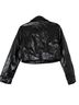 Steve Madden Black Faux Leather Jacket Size S - photo 2