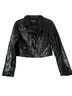 Steve Madden Black Faux Leather Jacket Size S - photo 1