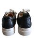 J/Slides 100% Leather Solid Graphic Black Sneakers Size 9 1/2 - photo 2