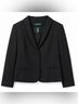 Ralph Lauren 96% Wool 4% Elastane 100% Acetate Black Blazer Size 16 - photo 3